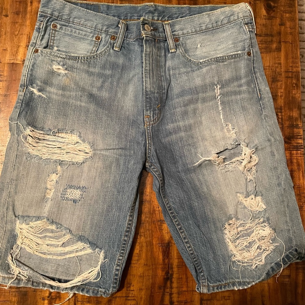 Levi Destructive Jean Short 508 - 34 - Medium